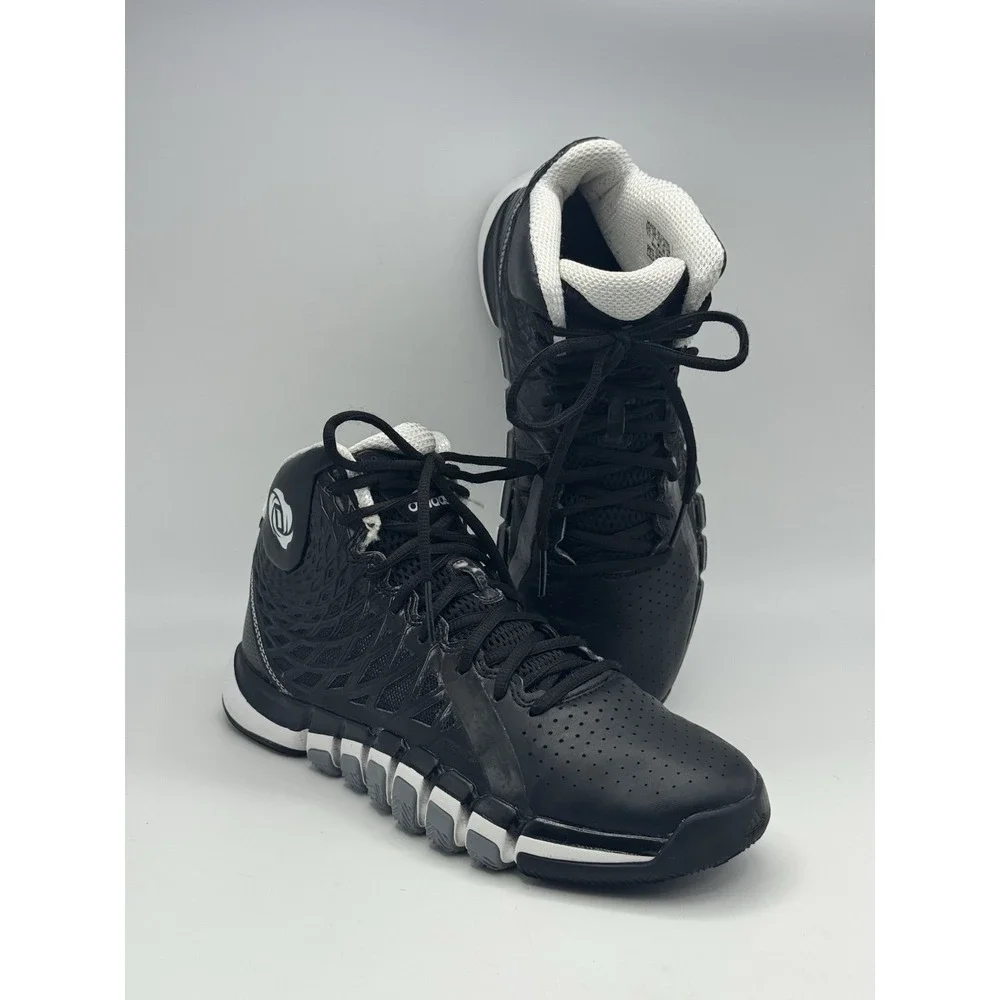 Adidas D Rose 773 v2 Baskeball Shoes Size 7.5 Black / White